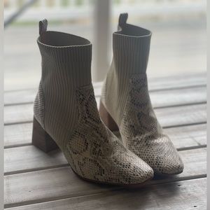 Snakeskin Booties